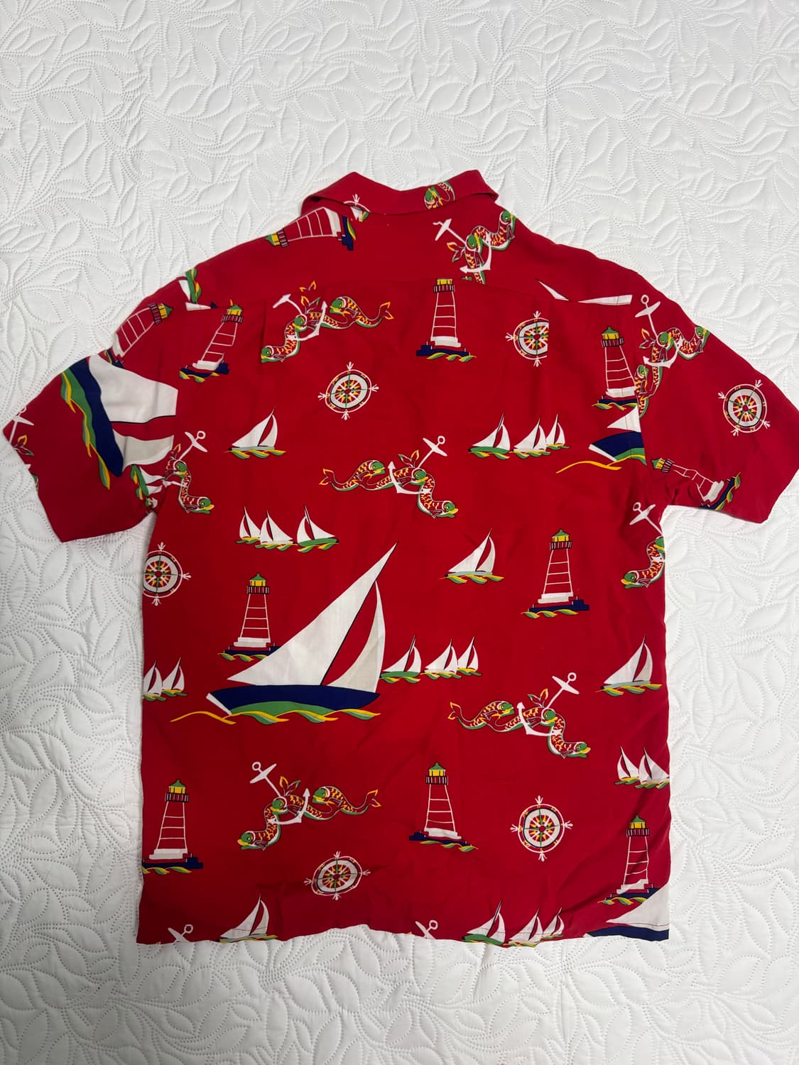 폴로 랄프로렌 / 하와이안셔츠 / 레드 / S 커스텀핏 상품이미지3