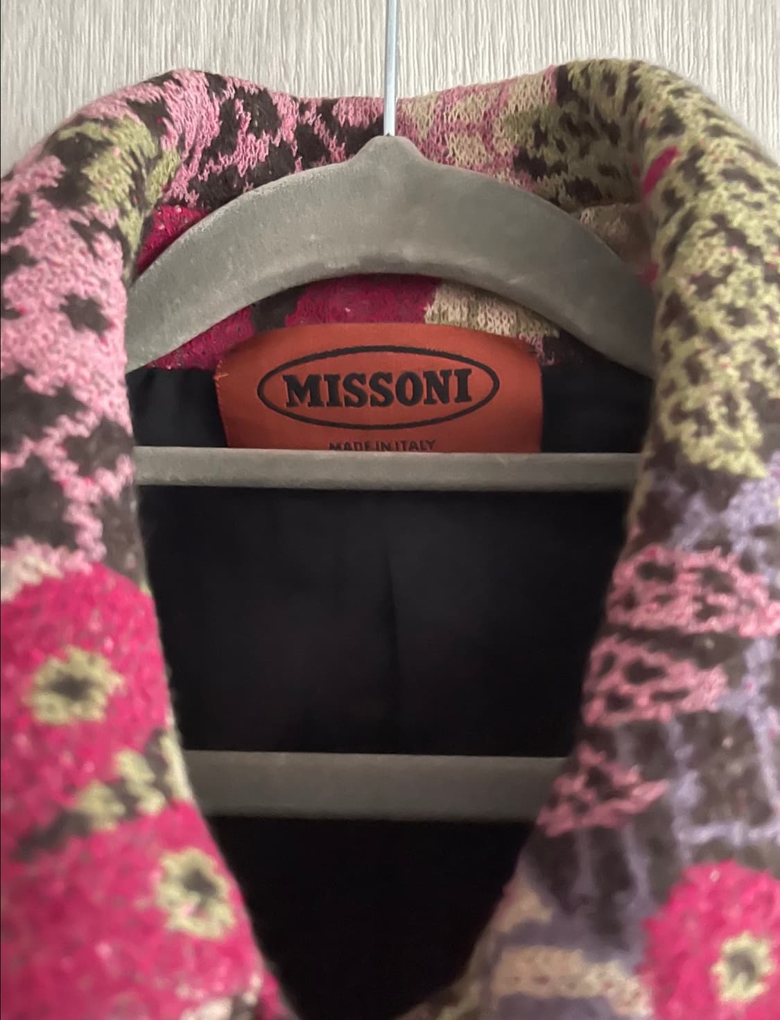 미쏘니 플라워 패턴 울 자켓 코트 상품이미지3