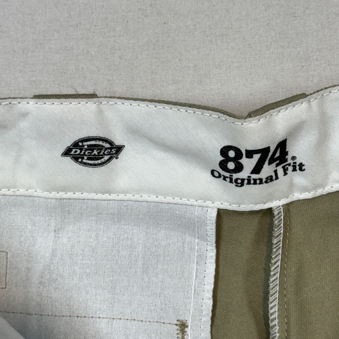 32inch) 디키즈 874 카키 컬러 면바지 치노팬츠 상품이미지7