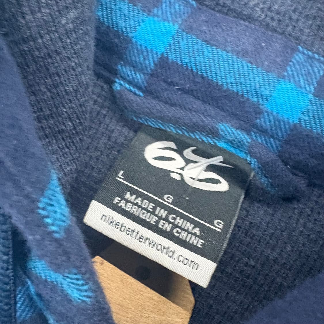 (95)나이키플란넬후드체크셔츠 상품이미지4