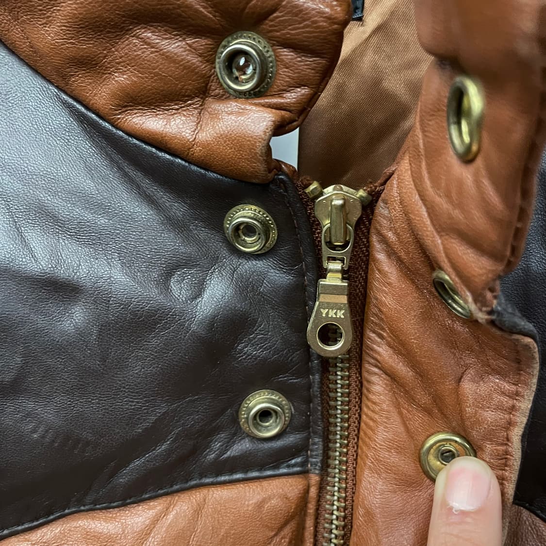 JPN 프리덤 램 스킨 양가죽 스포츠 웨어 다운 패딩 자켓 N62 상품이미지5