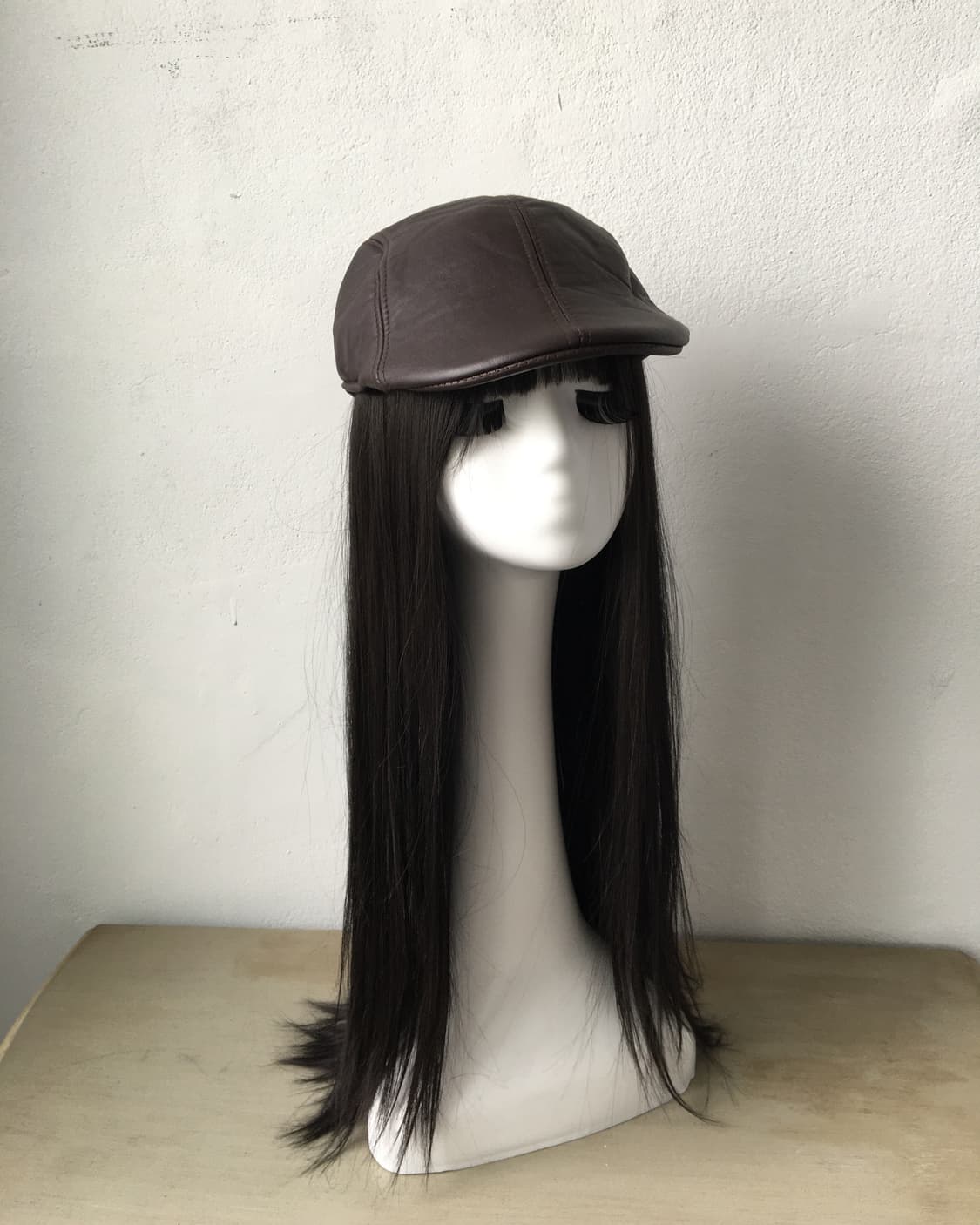fake leather hunting cap 상품이미지1