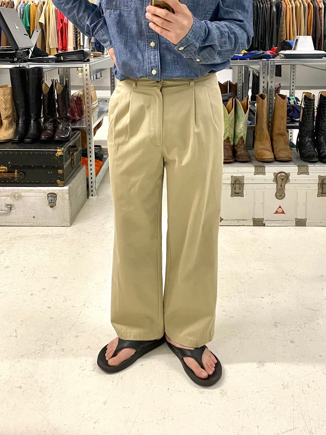 90s GIANNI VALENTINO two tuck chino pant 상품이미지1