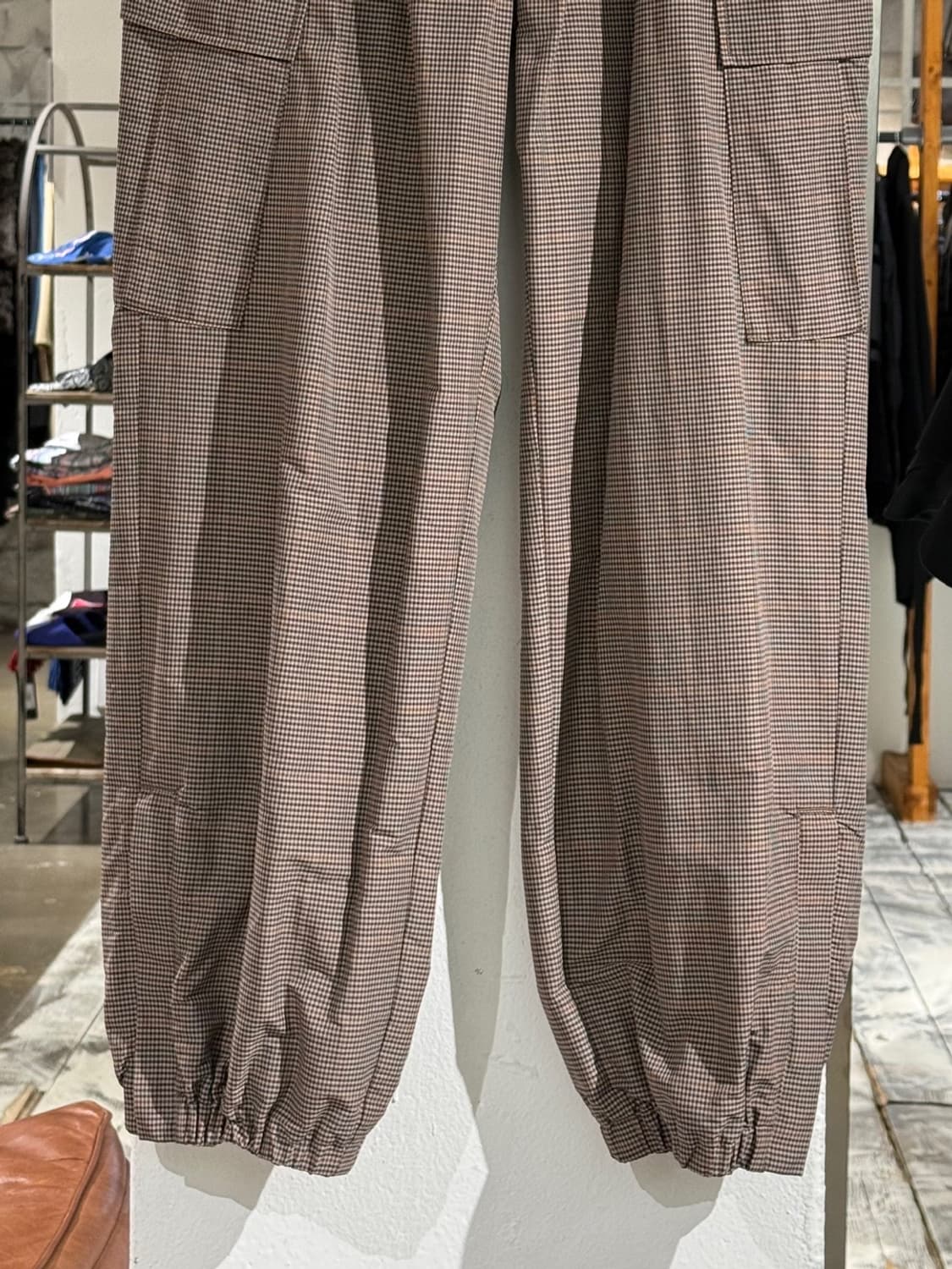 언더커버 브라운 체크 카고 조거 팬츠 상품이미지3