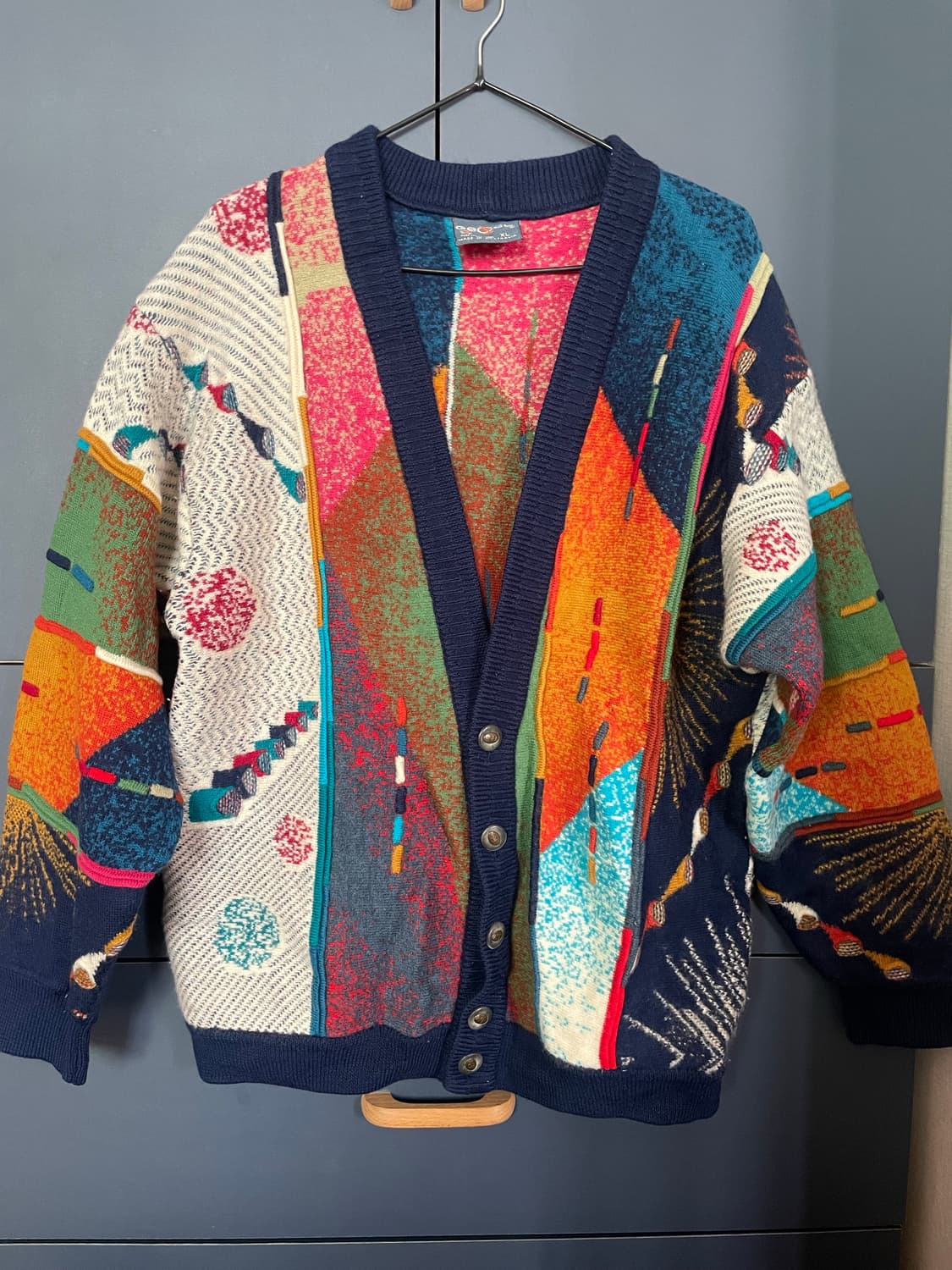 게쿠 아메카지 Australia 양털100 케이블 가디건 상품이미지1