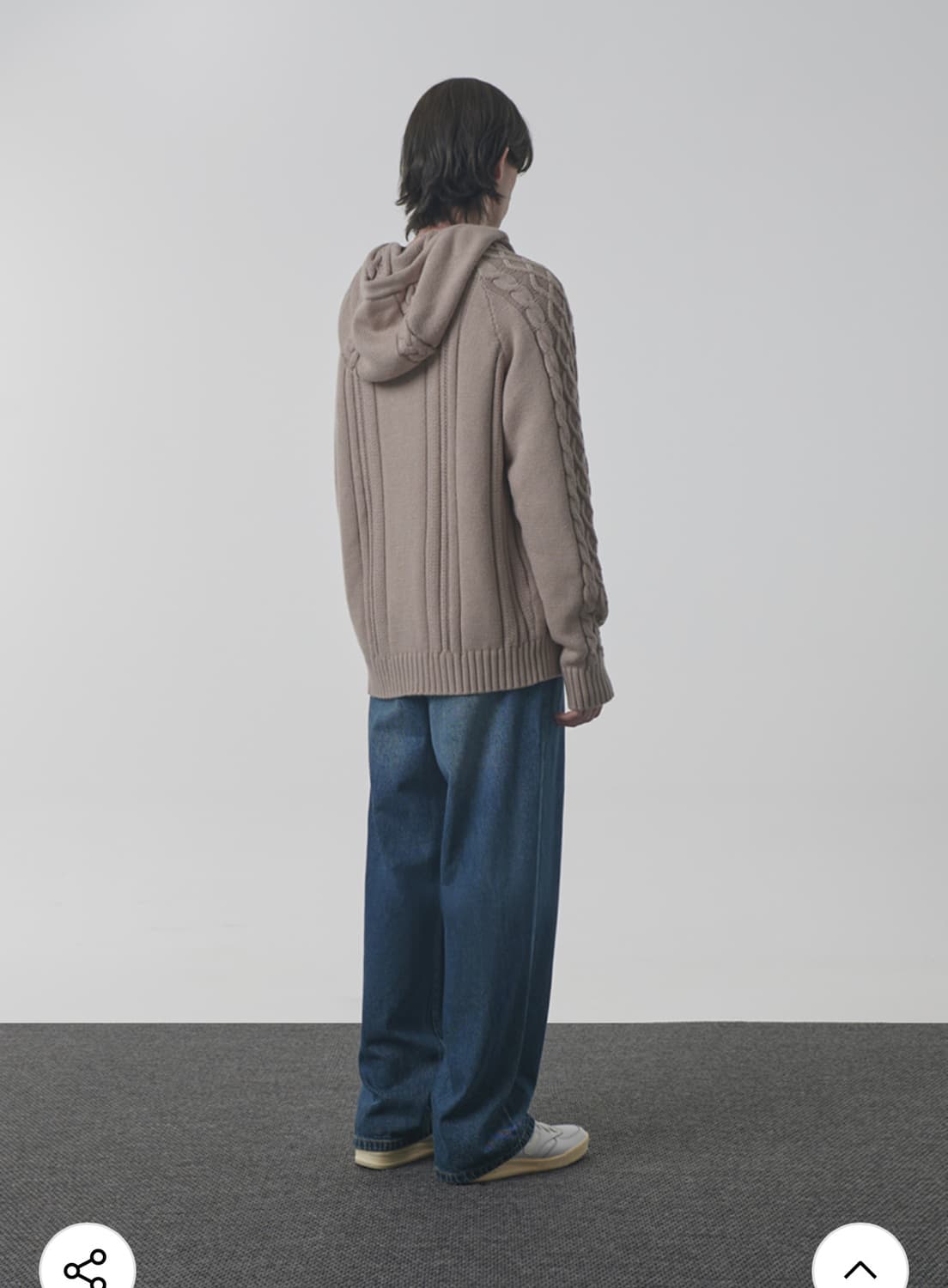 디미트리블랙 니트 후드집업 공용 상품이미지3