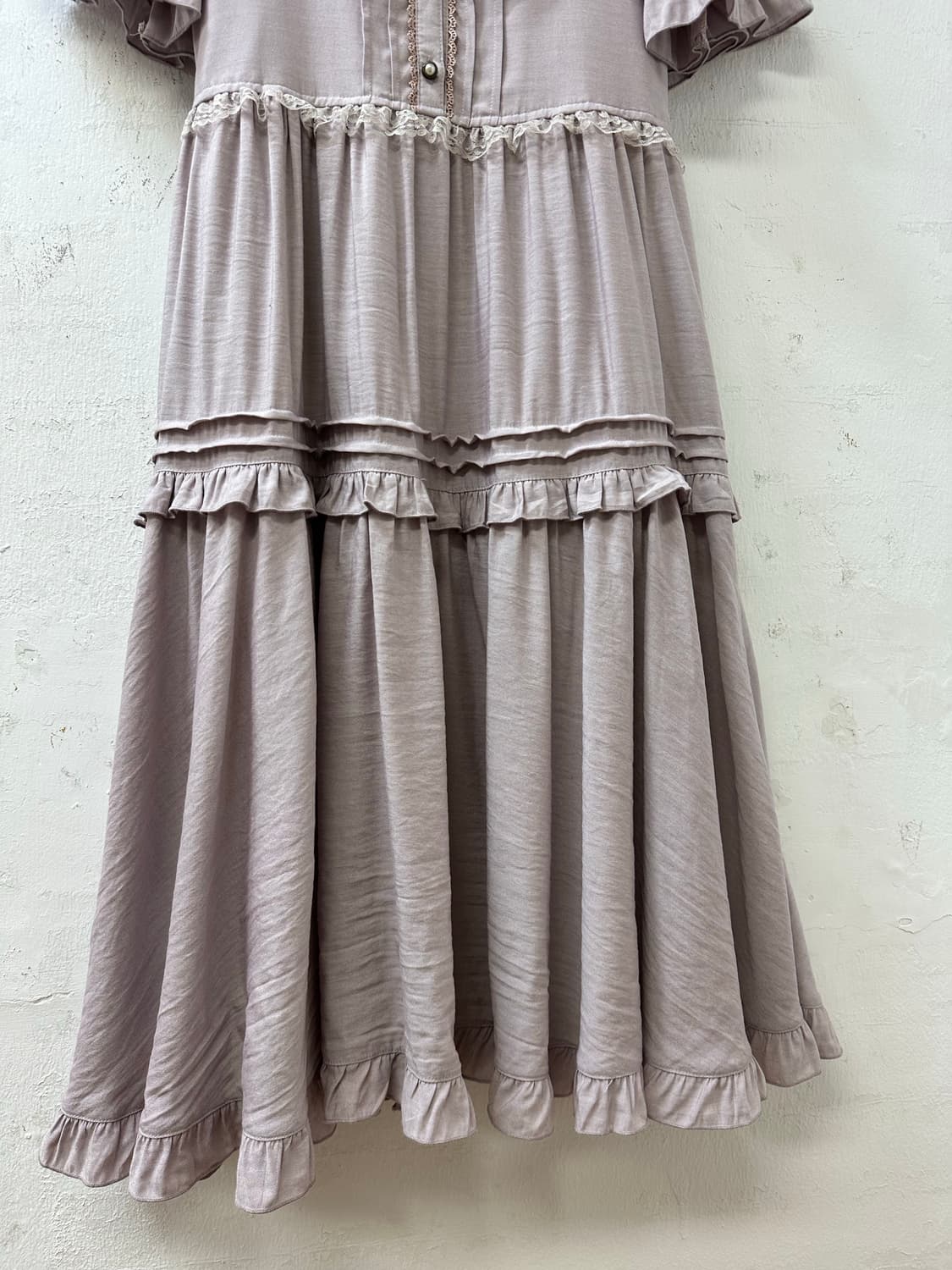 택있는새상품 axes femme 엑시즈팜 레이스 스모크 원피스 상품이미지3