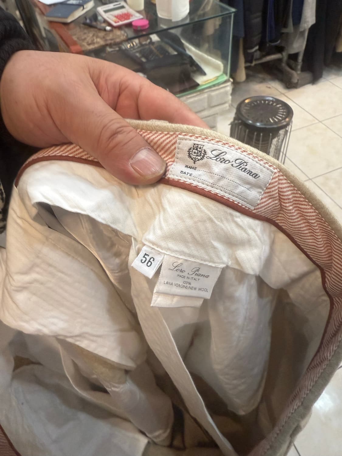 56/36-37 정품 로로피아나 울 바지 팝니다 상품이미지2