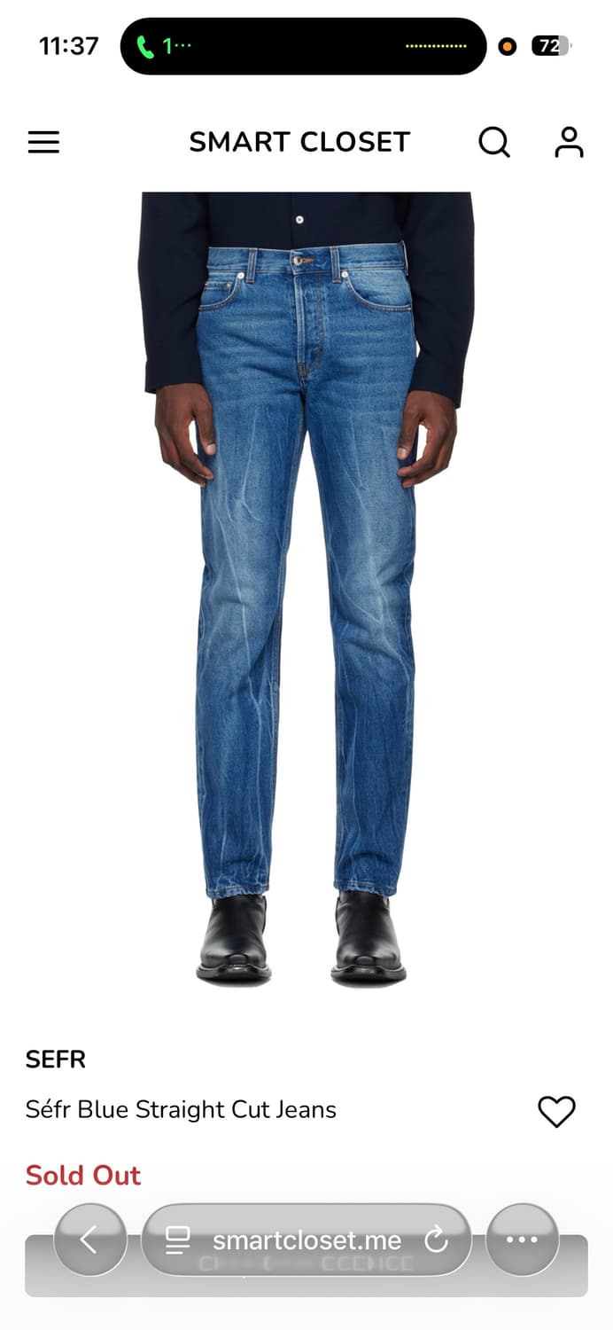 세퍼 스트레이트컷 데님 상품이미지2