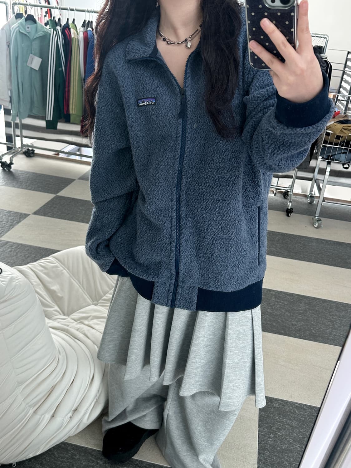 파타고니아 뮤트블루 폴리에스터 집업  상품이미지10