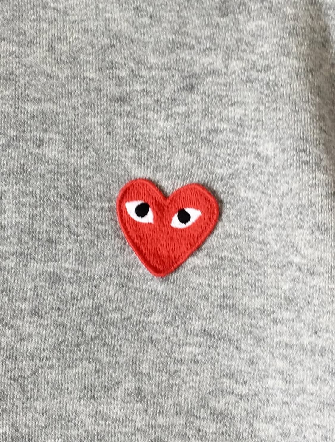 COMMEdeSGARCONS 꼼데가르송 레드와펜 그레이컬러 후드티 상품이미지4