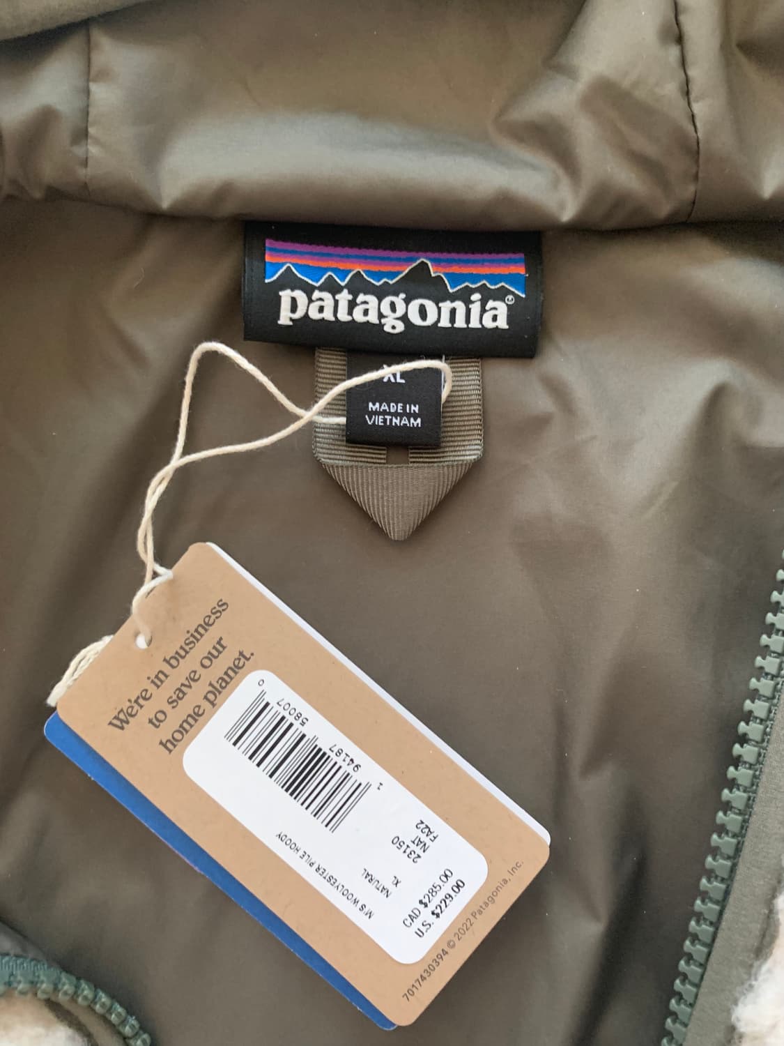 파타고니아 울리에스터 파일 후디 xl 상품이미지2