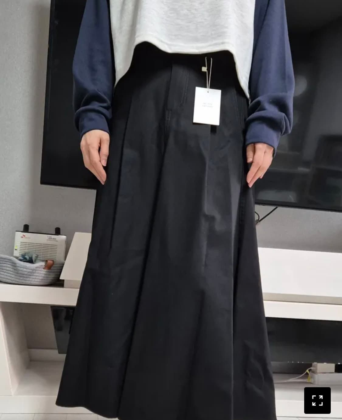 파사드패턴 플레어 스커트 xs 상품이미지5