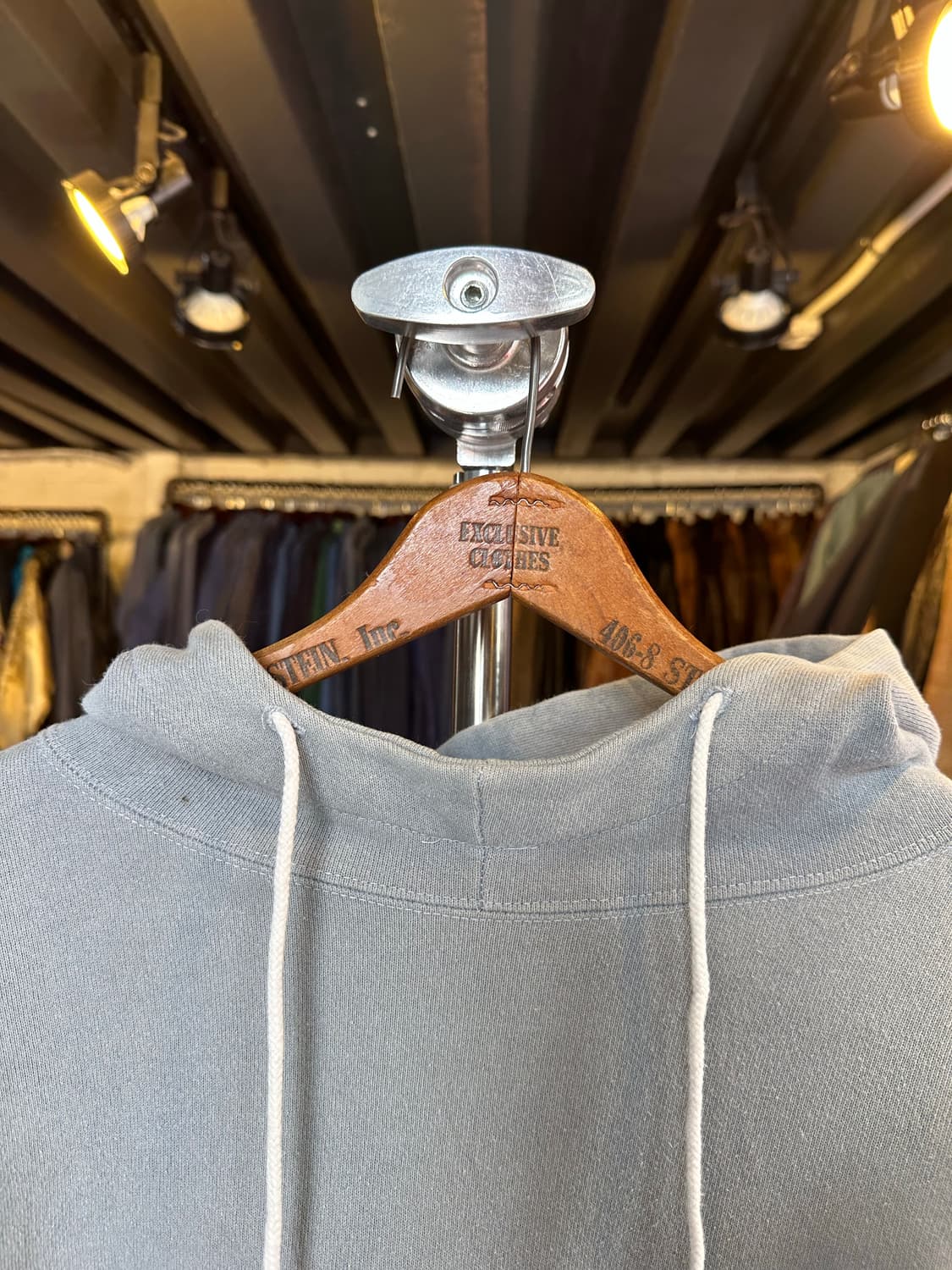 80s 스투시 로고 스웻 후드 made in usa 상품이미지3