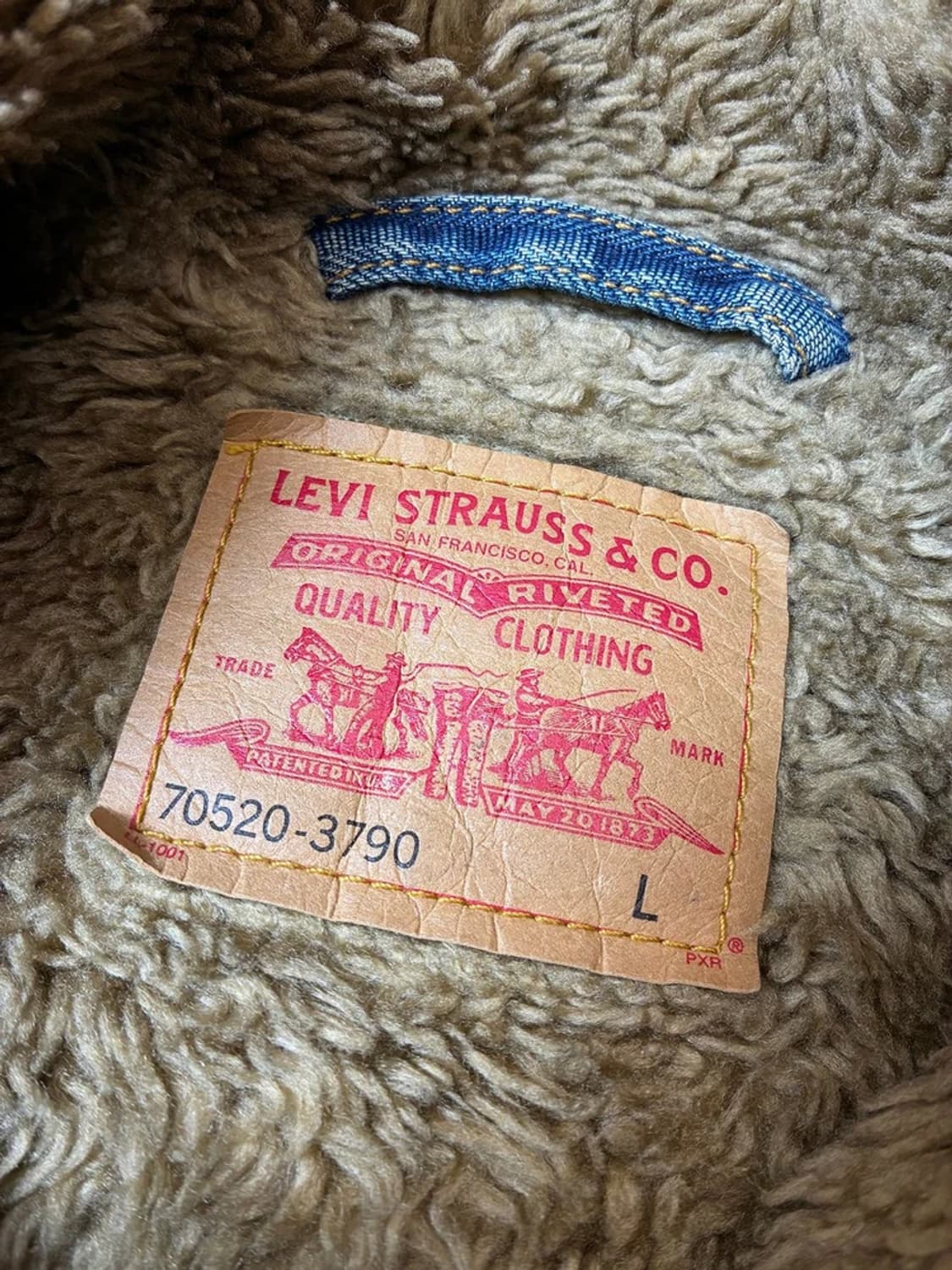 리바이스 00's 양털 워시드 데님 트러커 자켓 PN7931 상품이미지9