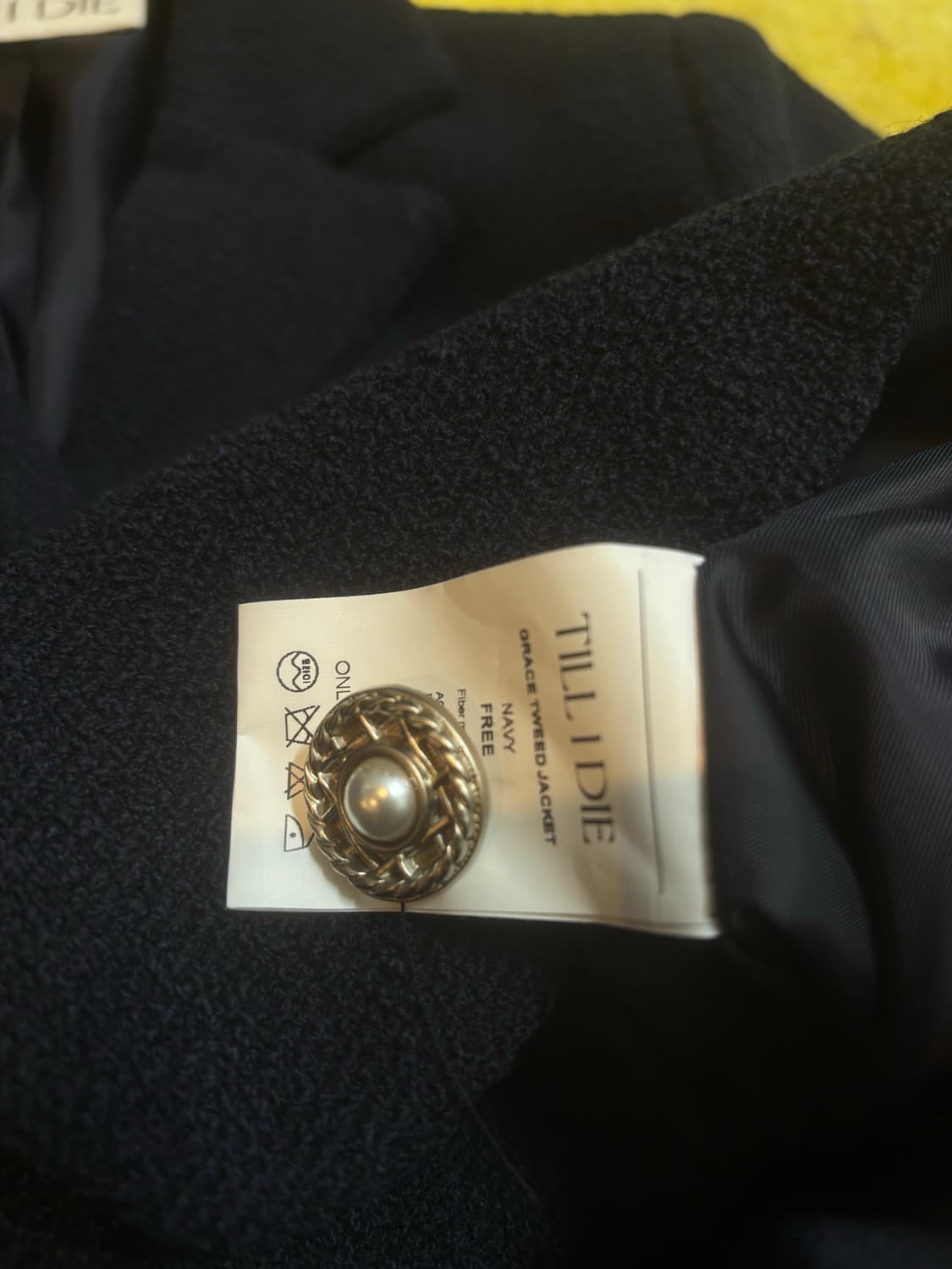 틸아이다이 그레이스 트위드 자켓 네이비 상품이미지3