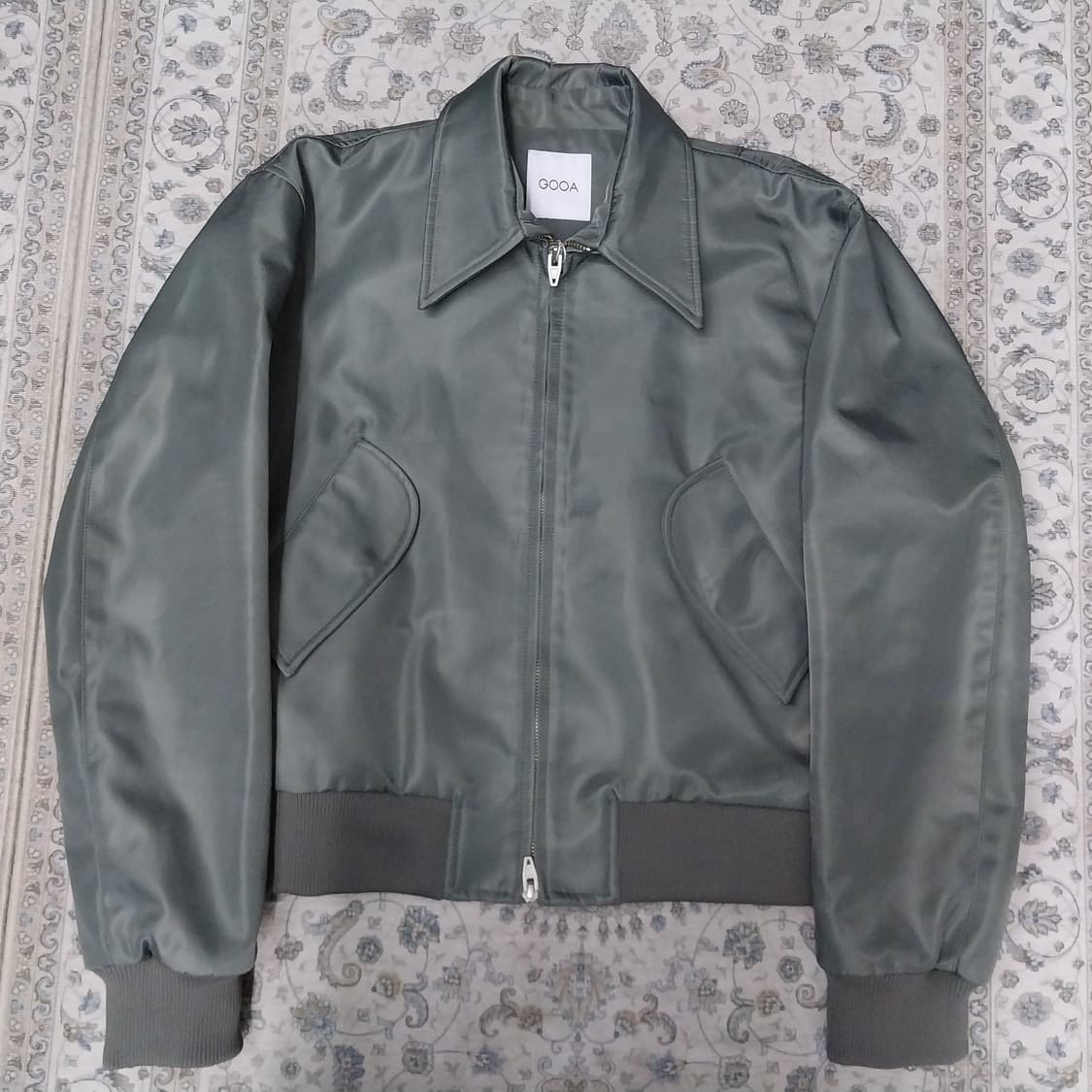 (새상품) 구아 데이비드 카키 크롭 블루종 점퍼 상품이미지3