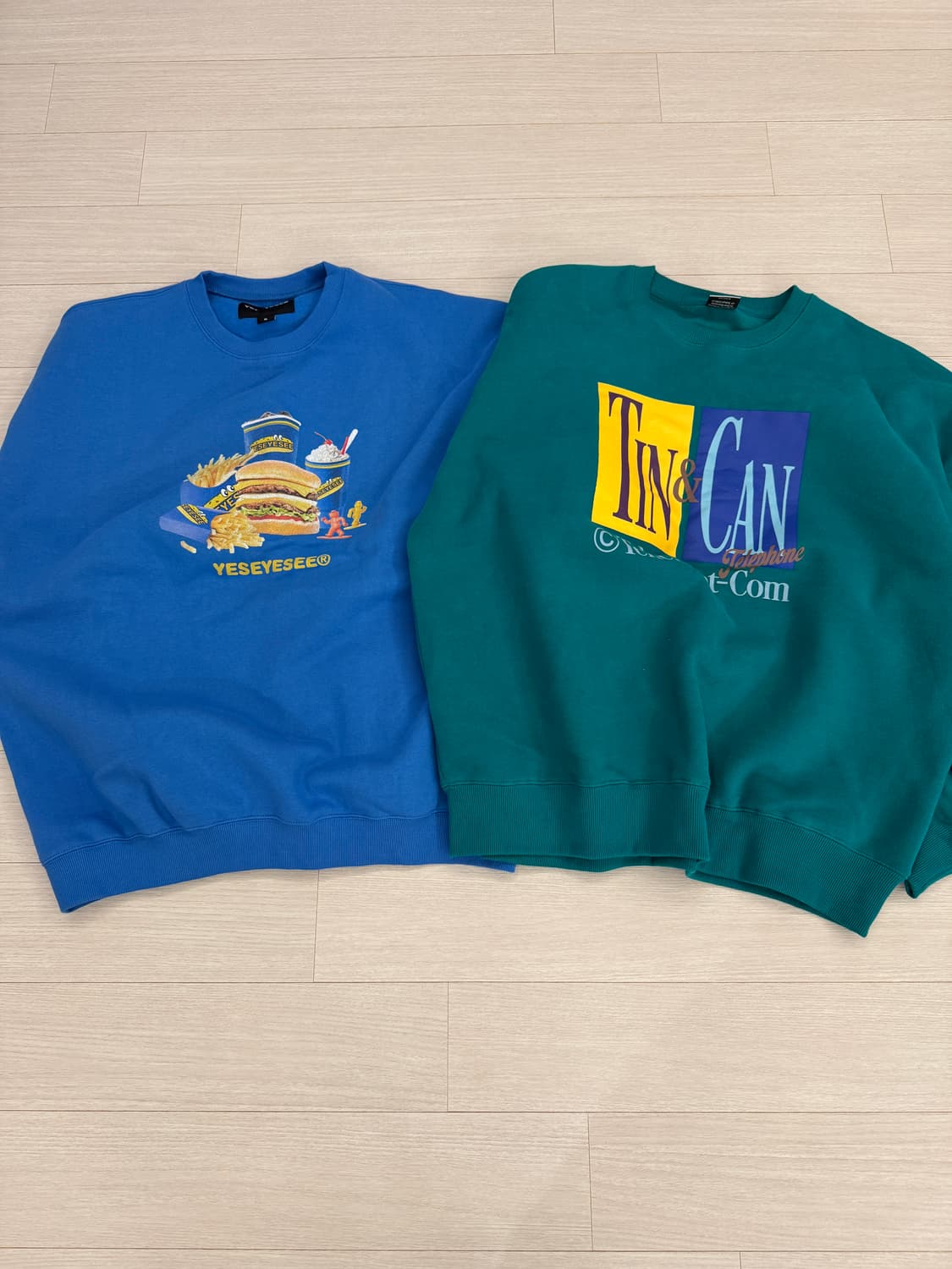 테켓 예스아이씨 스웻 맨투맨 L,XL 상품이미지1