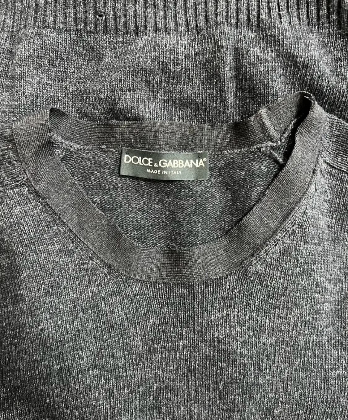 돌체앤가바나 남성 차콜그레이 라운드울니트
 상품이미지3