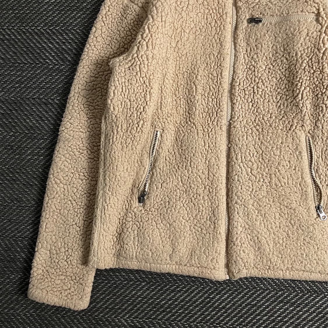 필라 빅로고 미니멀 양털 플리스 자켓o 3053 상품이미지5