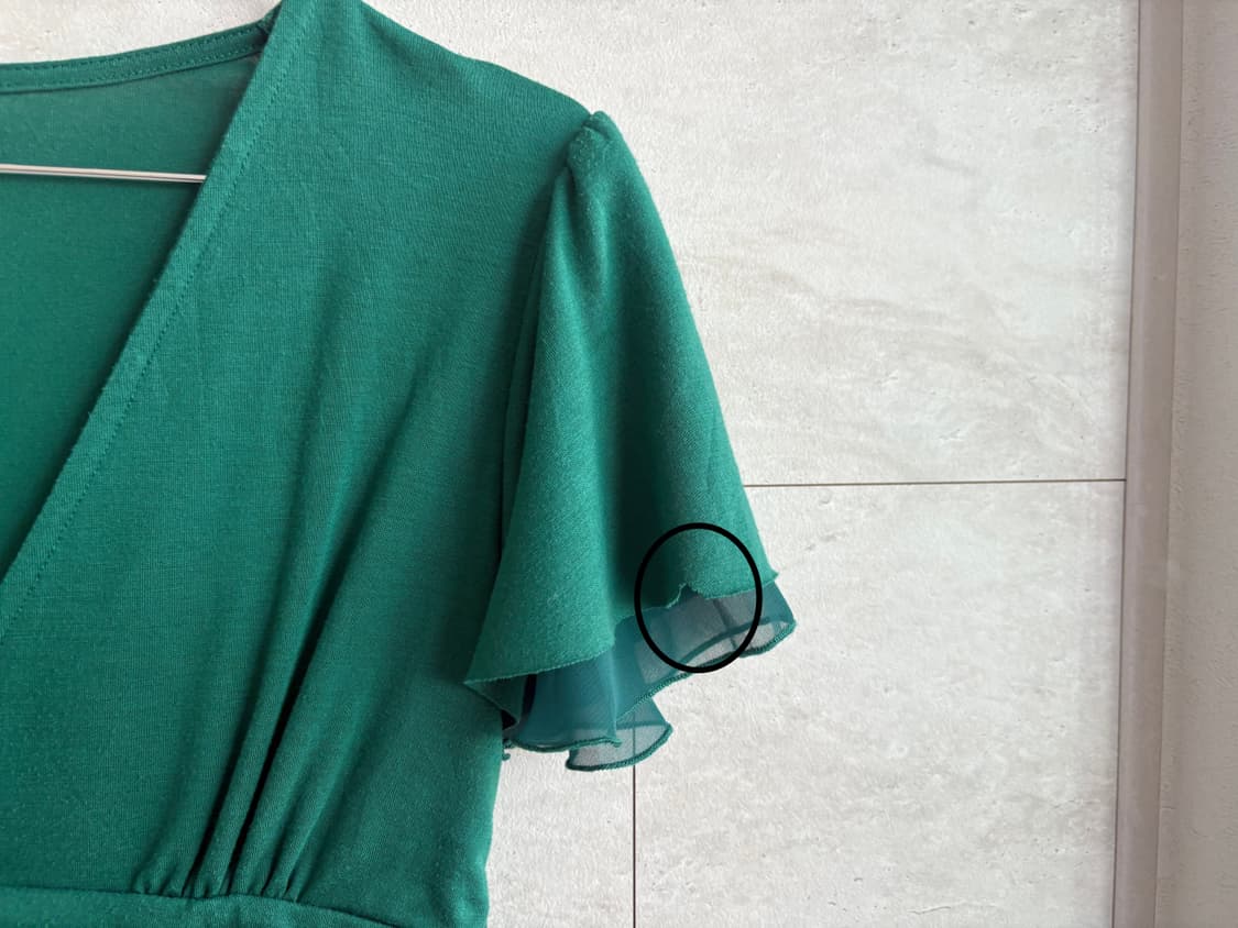 deep v pleated top 상품이미지4