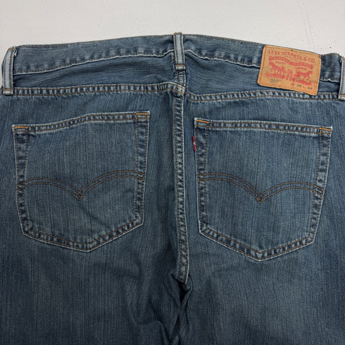 리바이스 559 새깅 워싱 스케이터 와이드 데님팬츠 상품이미지5