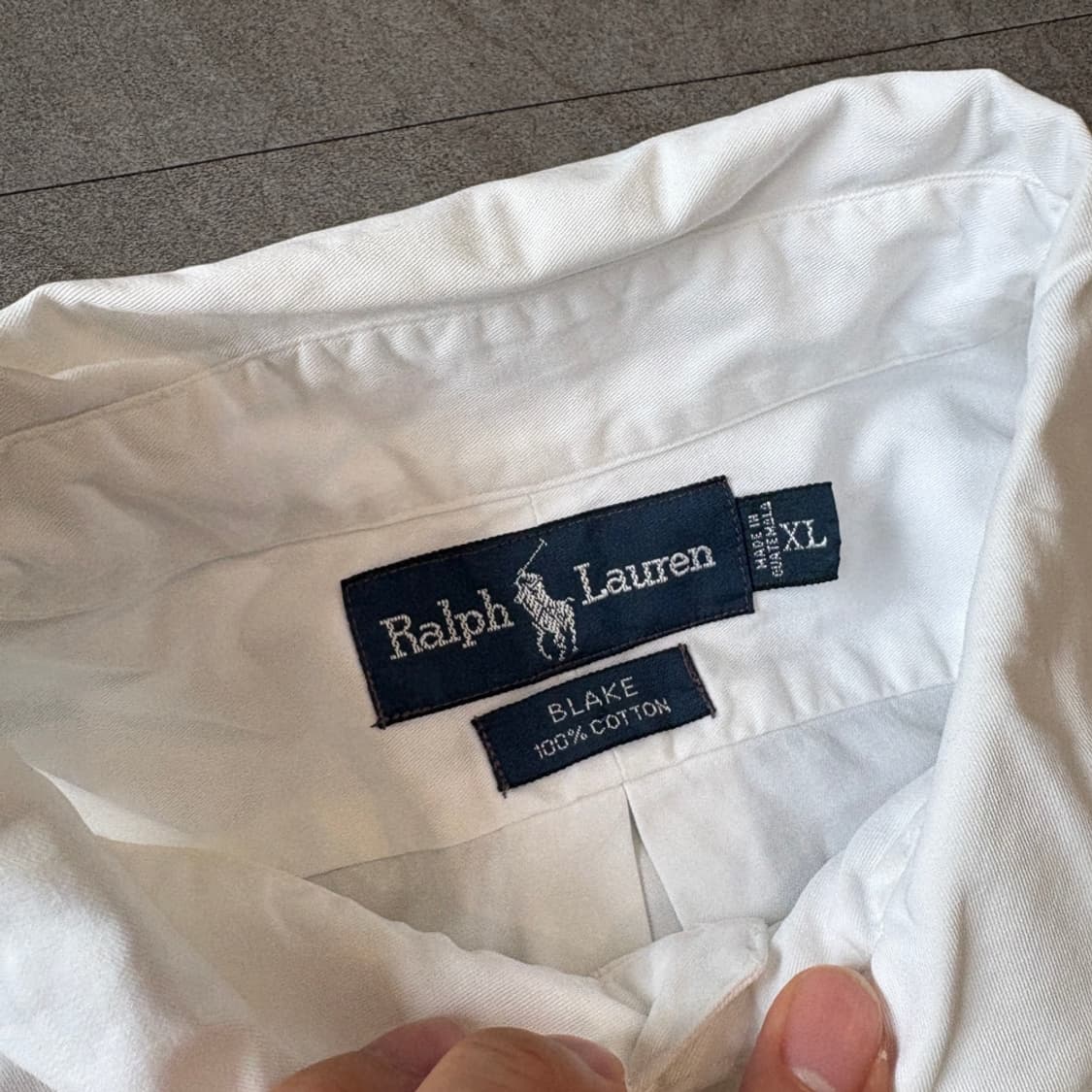 폴로 화이트 클래식 포니 로고 포플린 셔츠 상품이미지5