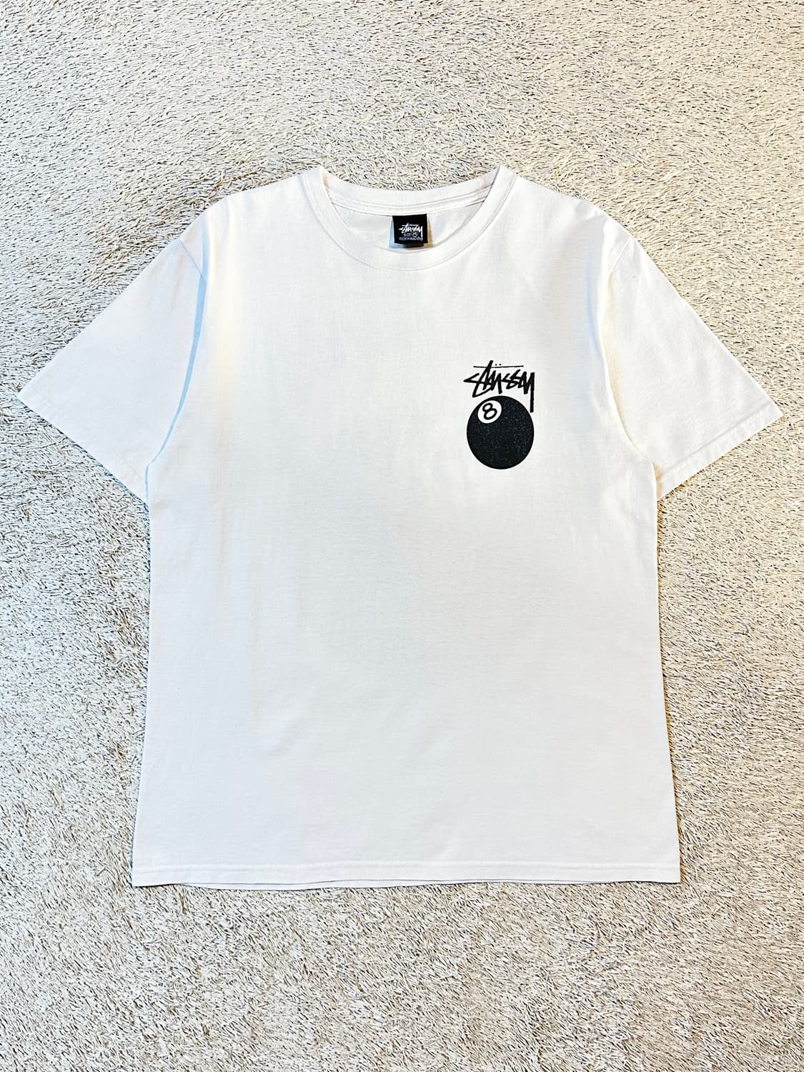 스투시 STUSSY 8볼 반팔 티셔츠 화이트 상품이미지2