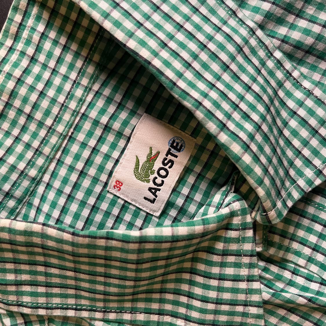 라코스테 반팔 체크셔츠 상품이미지5