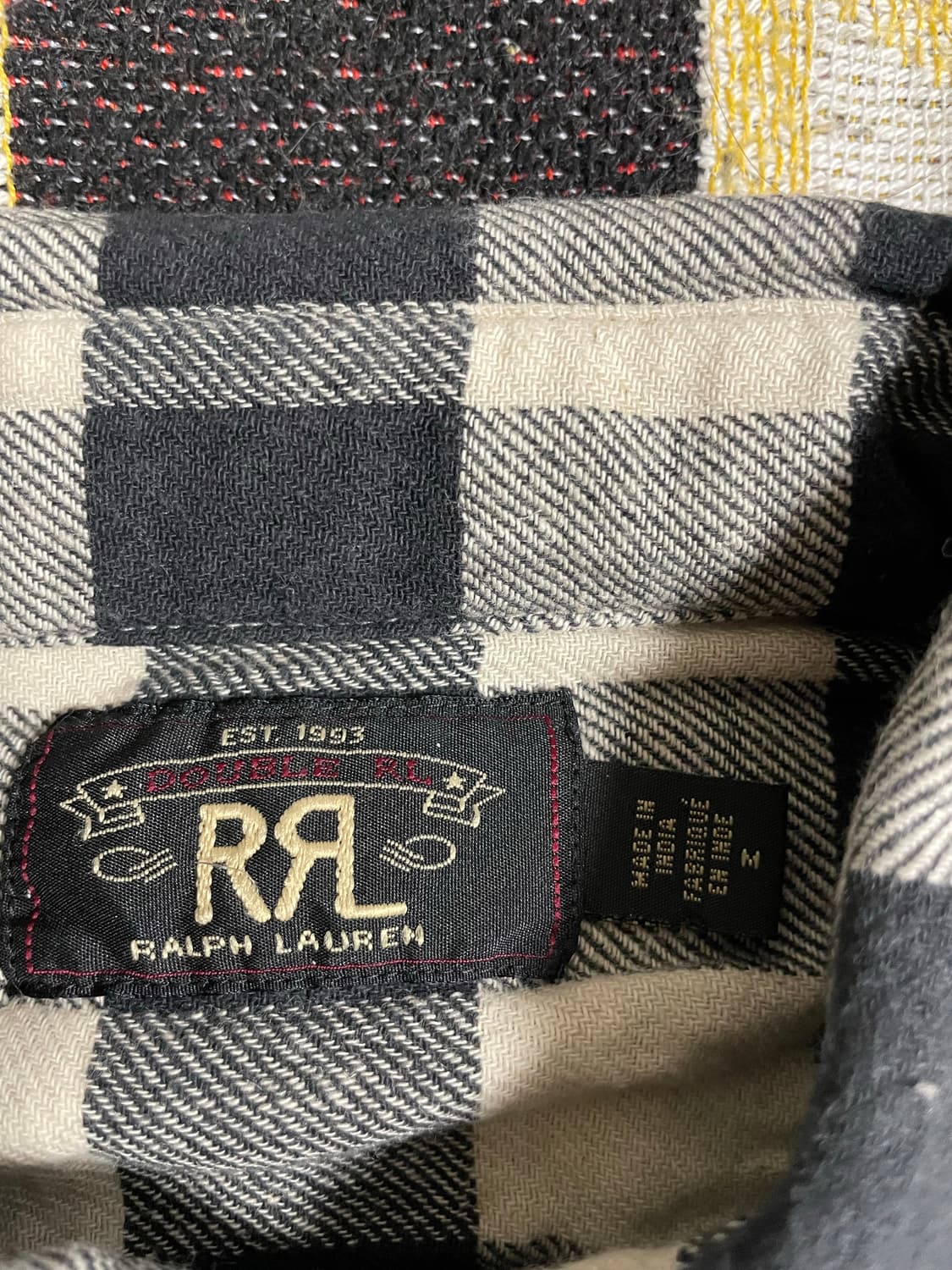 RRL 린넨버팔로플레이드셔츠(M) 상품이미지2