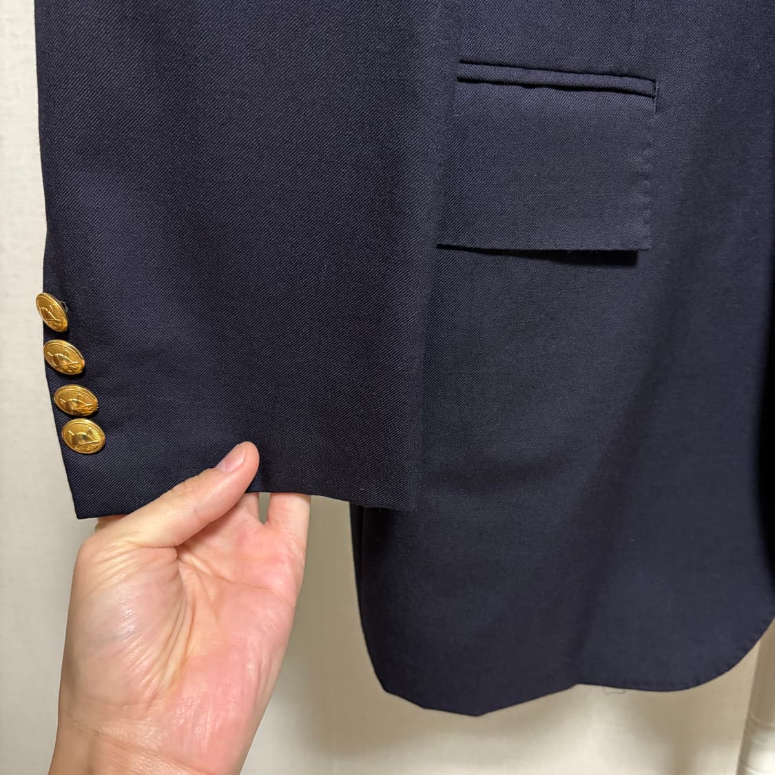 폴로 랄프로렌 투버튼 금장 블레이저 / 네이비, XL 상품이미지5