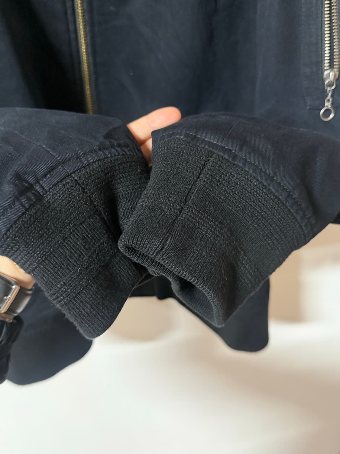 페이퍼리즘 블랙 MA-1 집업 블루종 자켓 L 상품이미지6