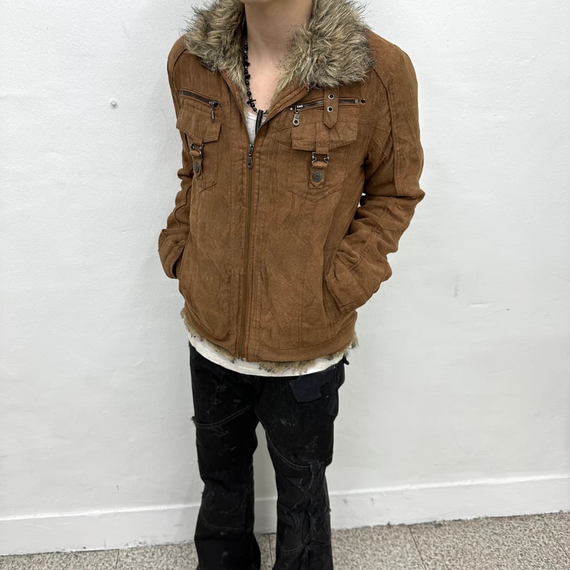 In the attic brown fur jacket 상품이미지4