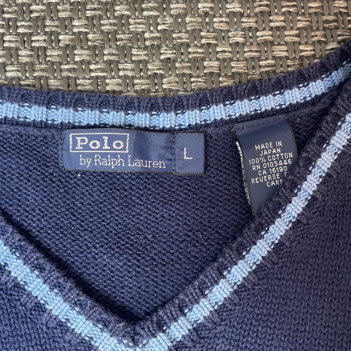 폴로 랄프로렌 블루포니 네이비 니트 베스트 L 상품이미지4