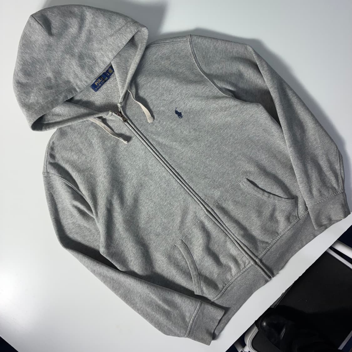 Polo  폴로 랄프로렌 자수 그레이 후드집업  상품이미지2
