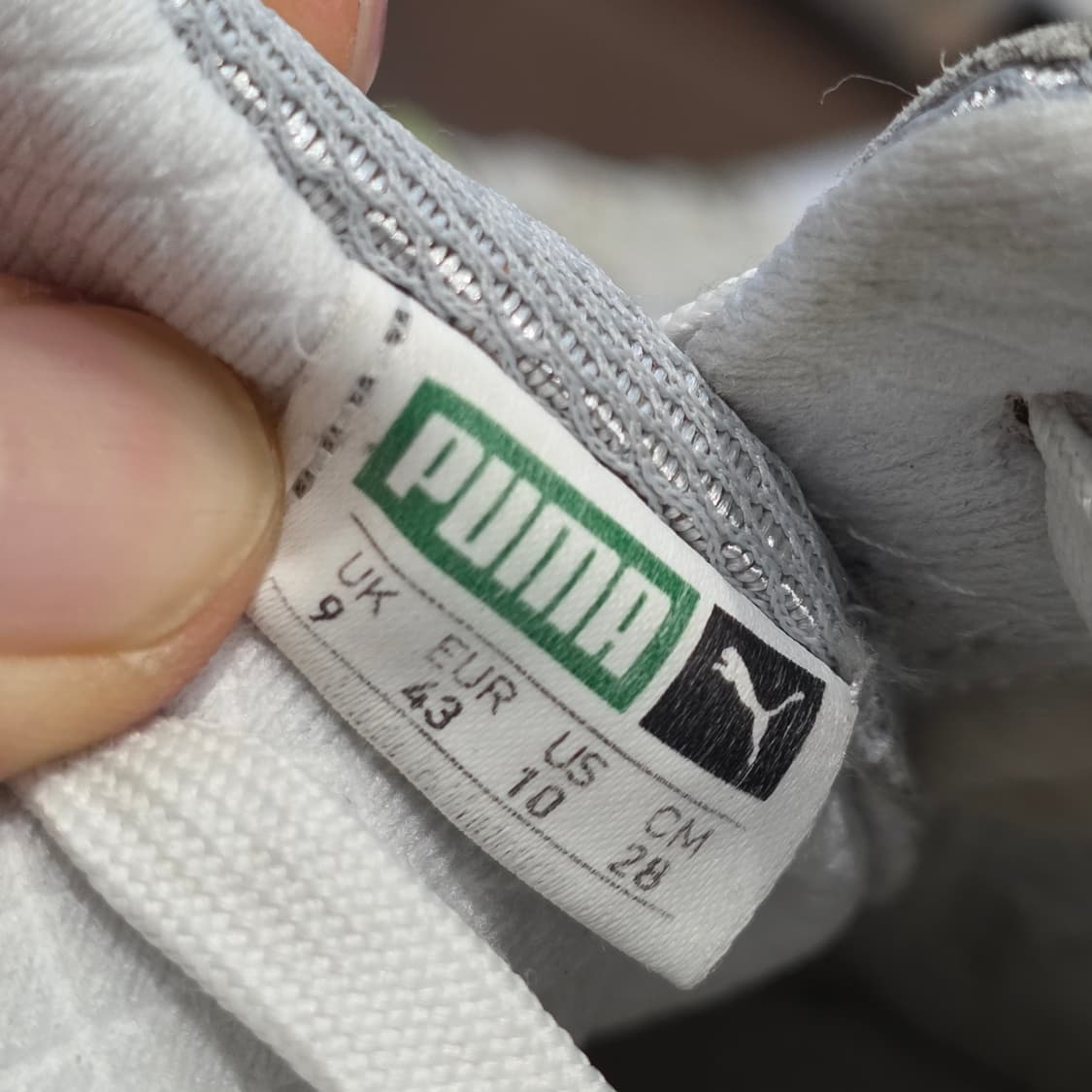 7w-11:푸마 트리노믹 러닝 스니커즈 화이트 옐로우 280mm 상품이미지10