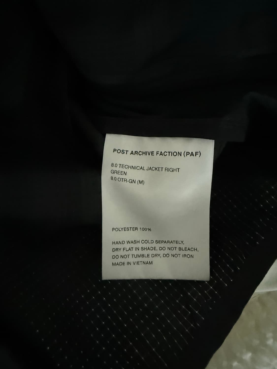 [M] paf 파프 8.0 테크니컬 자켓 그린 상품이미지3