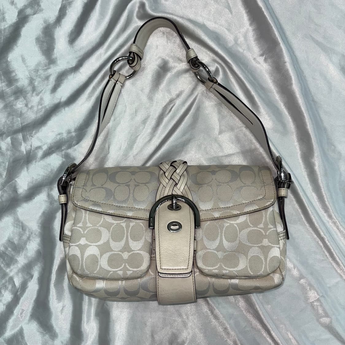 빈티지 코치 꼬임 버클 숄더백 가방 상품이미지2