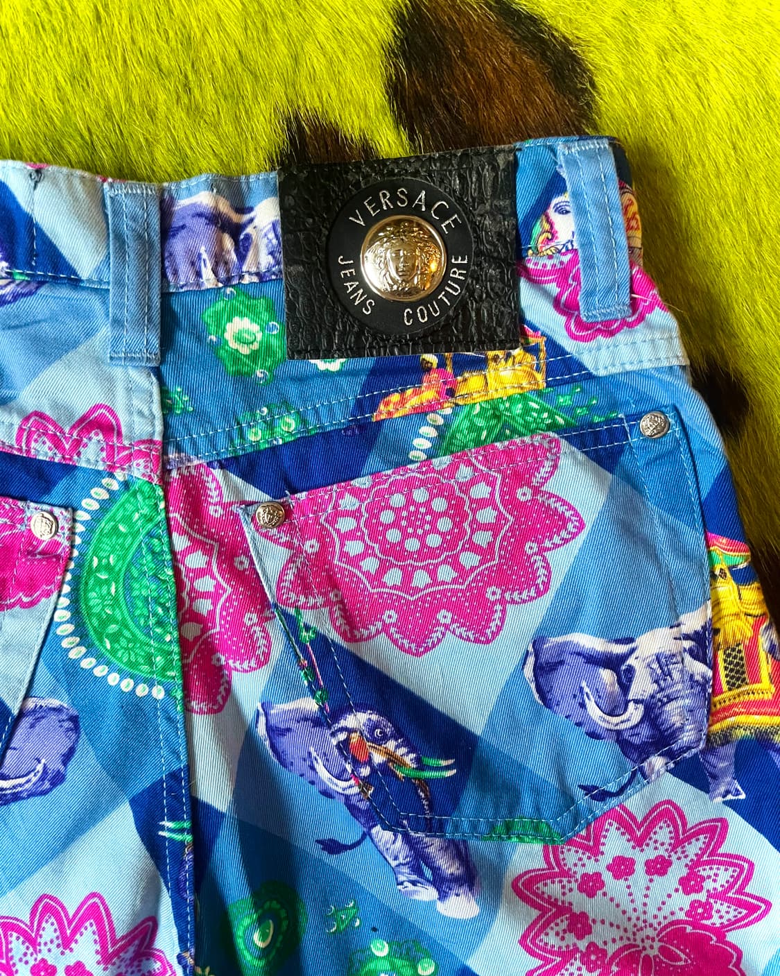 90s VERSACE Indian Elephant Pants 상품이미지10
