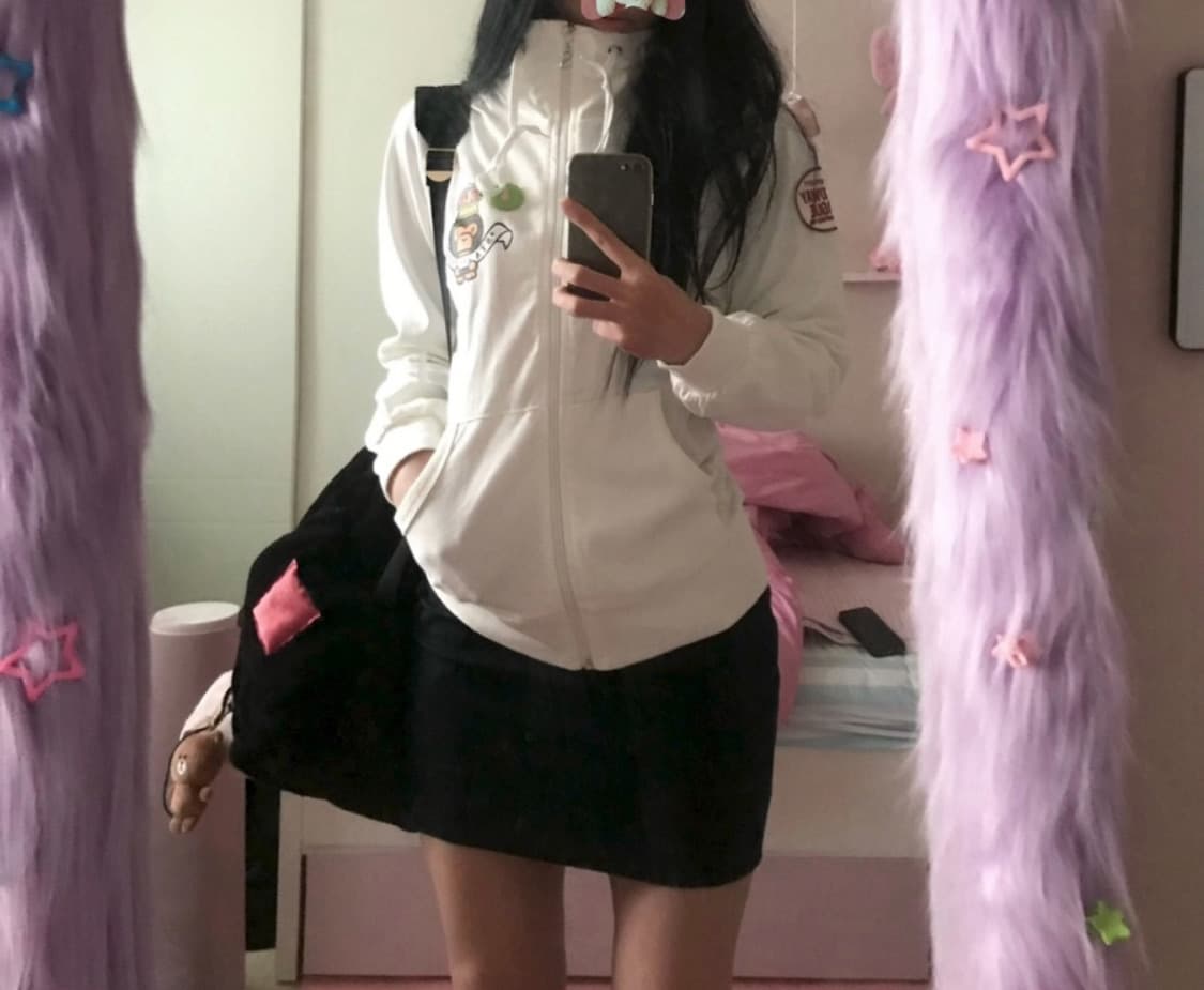 베이프 빈티지 화이트 져지 집업 자켓 상품이미지3