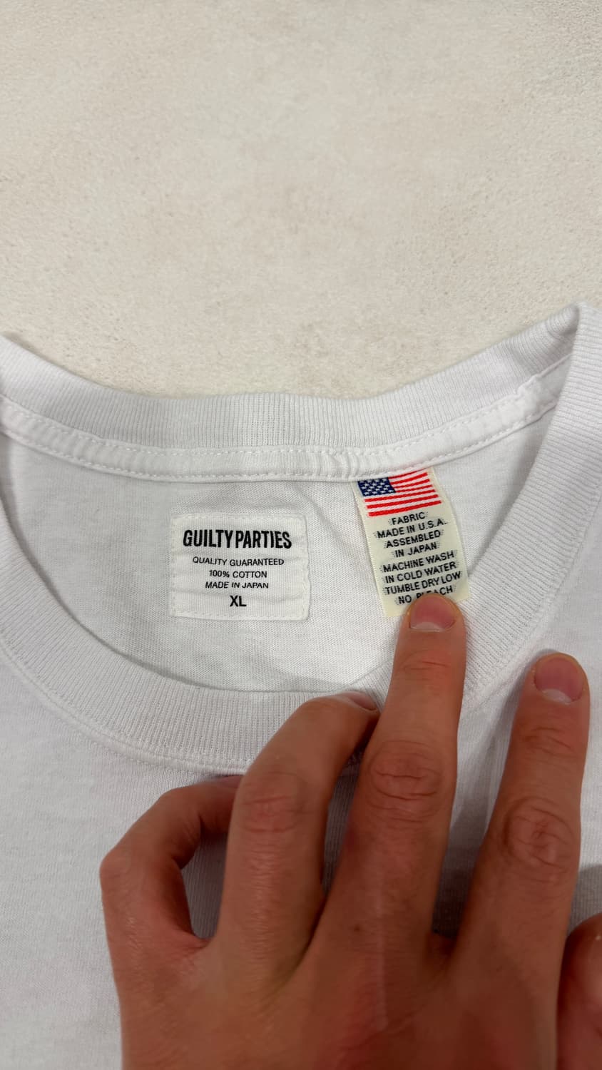 와코마리아 백프린팅 티셔츠 XL 상품이미지3