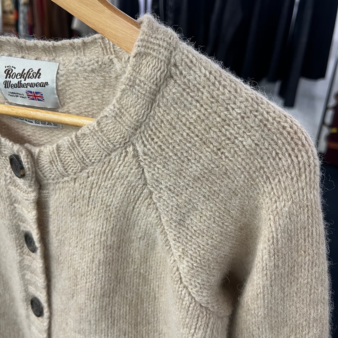 [55] 락피쉬 웨더웨어 100% 파인 울 니트 가디건  상품이미지3