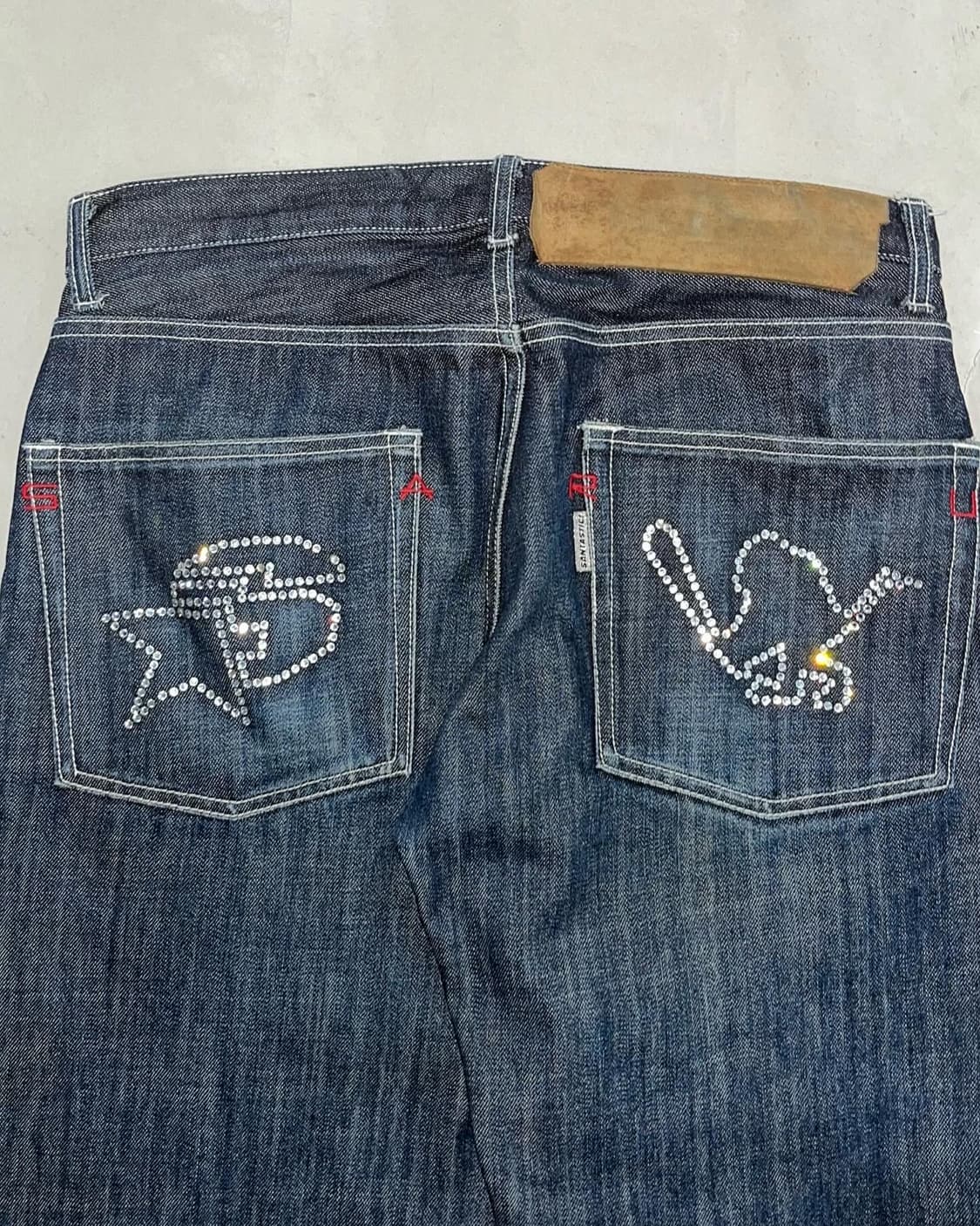 SANTASTIC! 🏏🐒💎 saru denim pants 상품이미지3