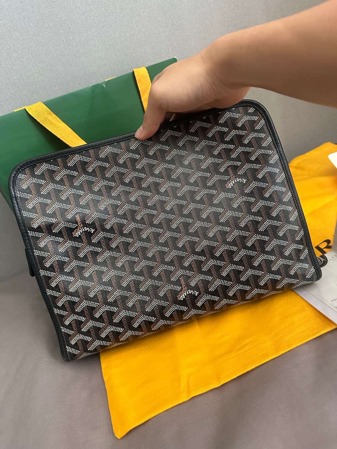 고야드 쥬방스 GM 클러치 블랙 상품이미지8