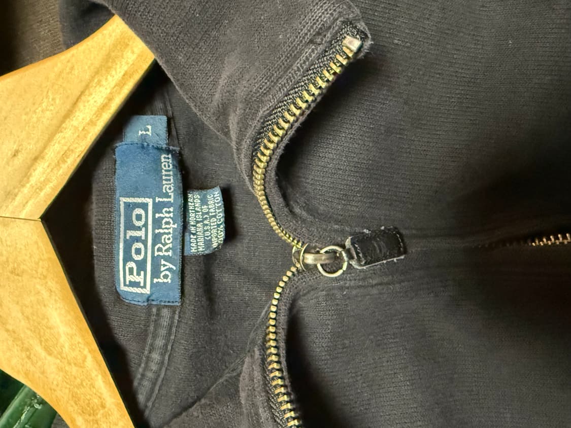 90s 폴로 스웻 하프집업 L 상품이미지2