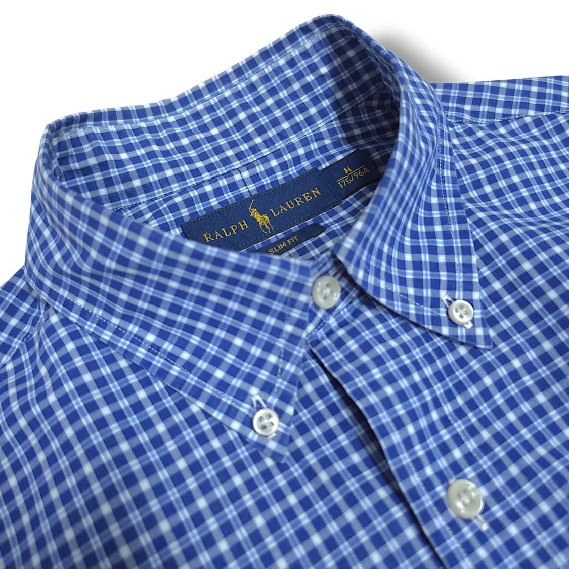 [M] 폴로 블루 깅엄체크 슬림핏 코튼 긴팔셔츠 상품이미지7