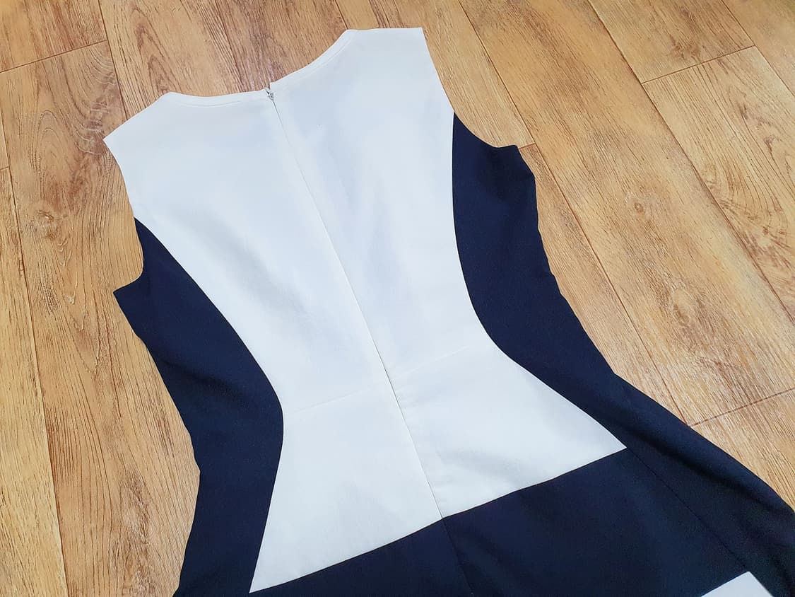 샤틴(SATIN) 투톤 배색원피스 55 상품이미지5