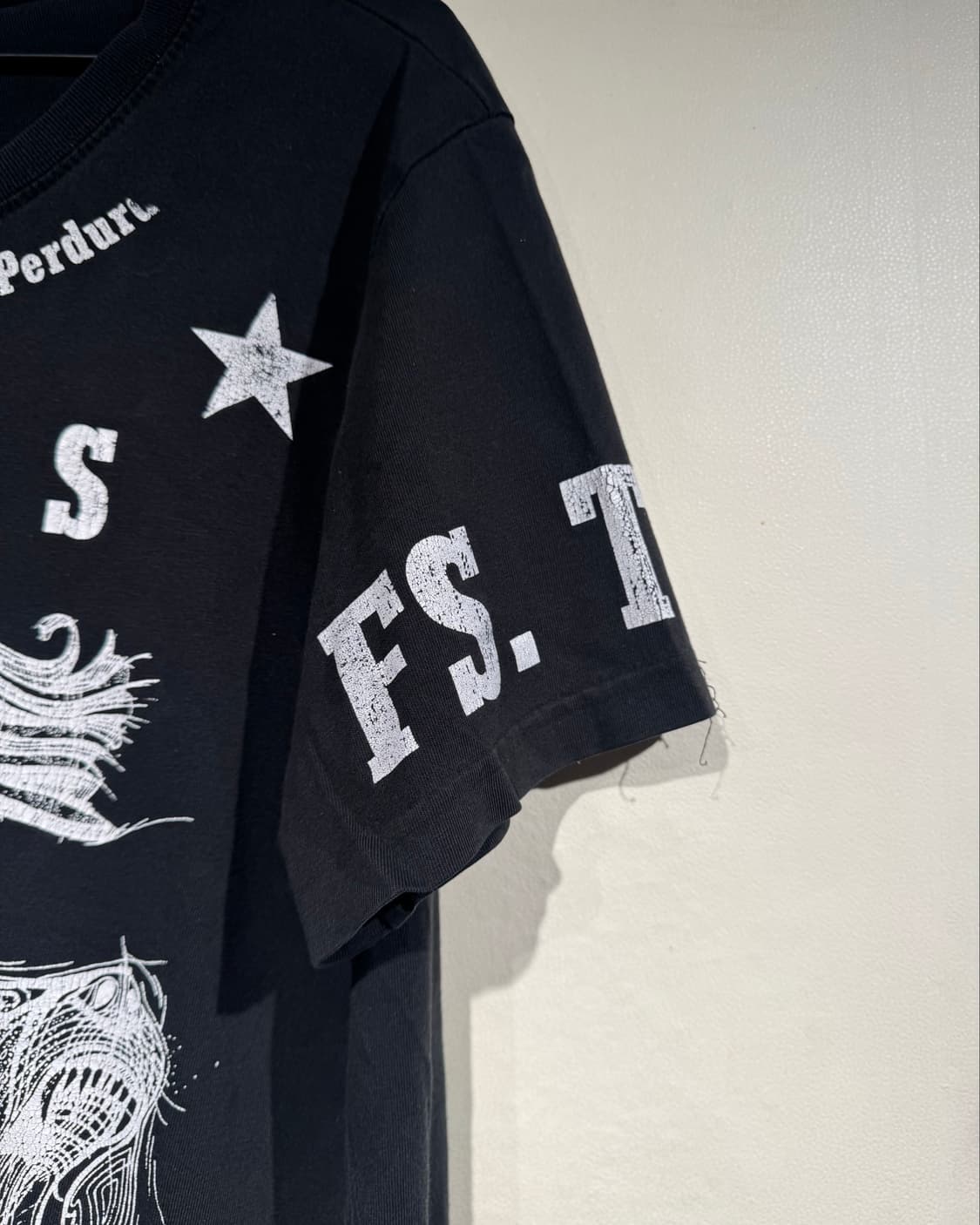 ANGEL PRINT BLACK T-shirts   상품이미지3