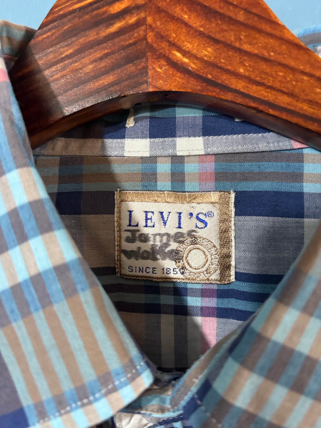 80‘s Levis Check Western  shirt. 상품이미지5