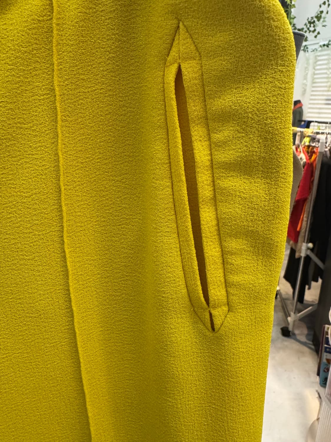 ZARA BASIC 자라 옐로우 슬랙스 팬츠 상품이미지5